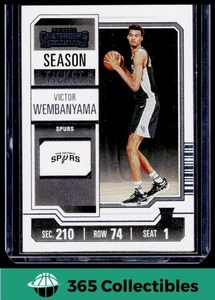 2023-24 Panini Contenders Victor Wembanyama #11 Game Ticket #11  Spurs - Picture 1 of 2