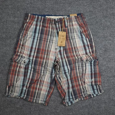 Pantalones Cortos PD&C Para Hombre 33 Multicolor Cuadros Carga Ajuste Regular 100% Algodón Foto 1 de 4