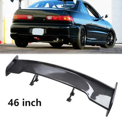 47" Fiber Rear Trunk Spoiler Wing Adjustable GT-Style  For Acura Integra Foto 1 de 4