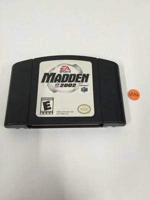 Madden NFL 2002 Football (Nintendo 64, N64) Official Game Cartridge 28A2 - Image 1 of 3