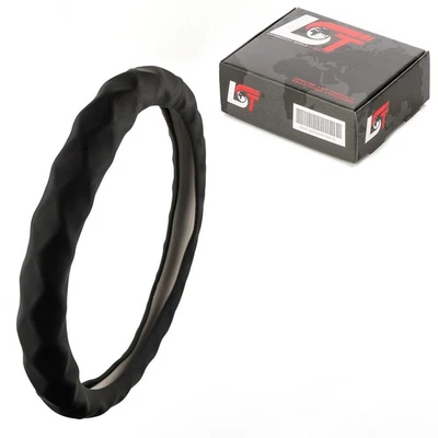 Steering wheel cover sleeve steering wheel protector Ø 38 x 9 cm 15 x 3.5 inches black for Jaguar - Image 1 of 4