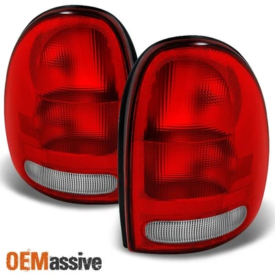 Fit 1996-2000 Dodge Caravan Durango Plymouth Voyager Red Tail Lights Replacement - Изображение 1 из 4