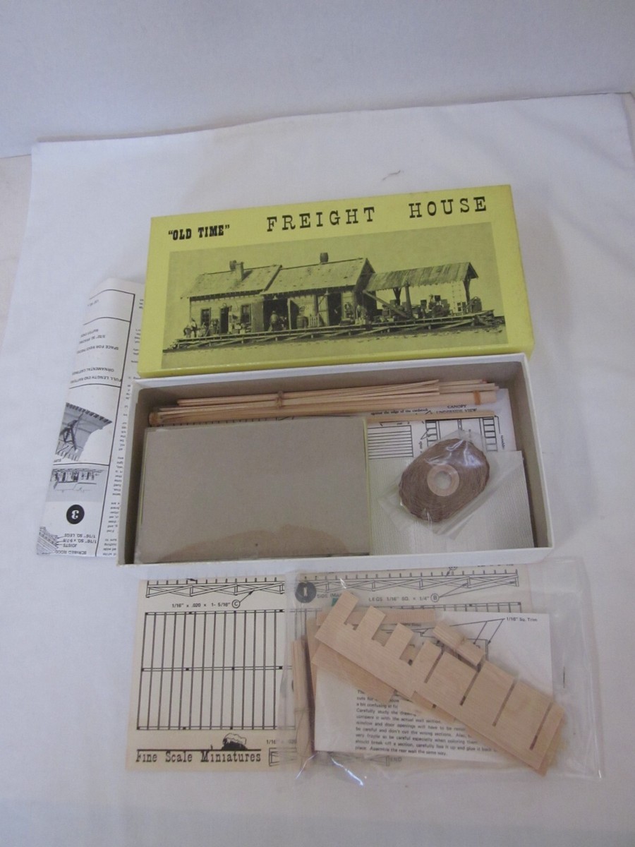 Fine Scale Miniatures HO Scale Freight House Laser-Cut Building Kit 150 Fine Scale Miniatures HO Scale Freight House Laser-Cut Building Kit 150