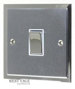 Heritage Brass - Elite Stepped - S03.800.PCW - 10a 1g 2w Switch in Satin Chrome - Picture 1 of 1