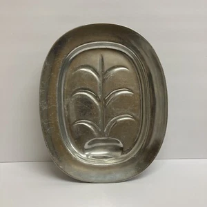 Pewter Vintage Wilton RWP 4 Footed Tree Well Meat Serving Platter 14" x 11" - Picture 1 of 4