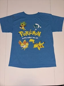 Vintage Pokémon Turquoise T-shirt. Size L (10-12). 1995-2015 - Picture 1 of 6