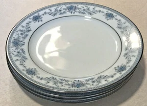 FOUR (4) NORITAKE CONTEMPORARY "BLUE HILL" SALAD PLATES 8.25" #2482 - Picture 1 of 4