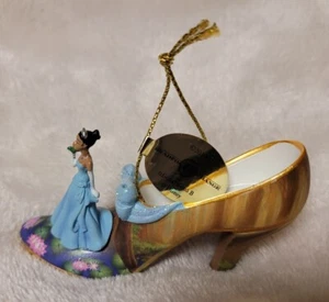 Bradford Exchange Once Upon a Slipper Disney Schuh Ornament Tiana Neu mit Etikett! - Bild 1 von 8