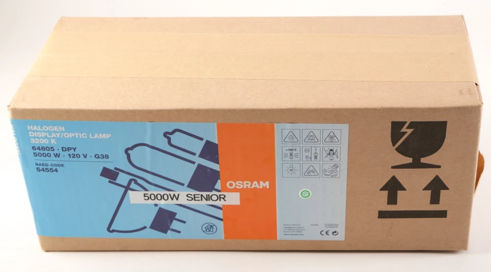 OSRAM 5000 W Watt 120V Halogen Display / Optic Lamp 3200K Tungsten Globe - Image 1 of 1