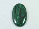 74Cts. Natural Green Malachite Oval Cabochon Loose Gemstone 24X40X05 MM h966