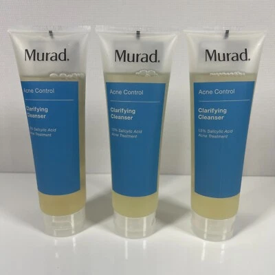 Murad Clarifying Cleanser Acne Control Treatment Face/Neck 4.5 fl oz Lot of (3x) - Image 1 of 2