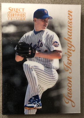 1996 Pinnacle Select Certified Jason Isringhausen Card #16 Mets Low-Grade - Image 1 of 3