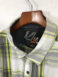 Amplify Men’s Shirt 100% Cotton Long Sleeve Button-Front XL - Picture 1 of 4