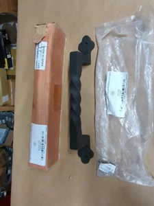 Signature Hardware Large Twisted Pull Handle Black Powder Coat NOS - Picture 1 of 4
