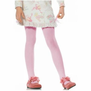 Child Girls Opaque Tights white,black,red,pink,beige & More - Picture 1 of 8