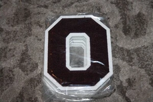 Vintage School Letterman Varsity chenille Letter O ZERO Sports sew patch BROWN - Picture 1 of 1