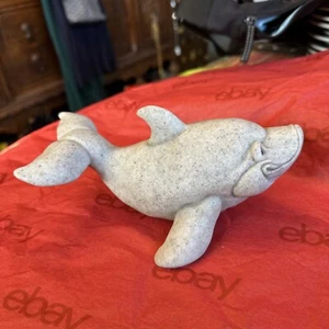 Quarry Critters Duke the Dolphin Resin Figurine Second Nature Design 2001 EUC - Picture 1 of 12
