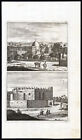 Antique Print-VIEW OF CAIRO-PALACE SULTAN-AQUADUCT-EGYPT-Le Brun- de Bruyn-1700