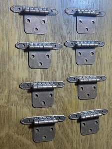 Vintage Cabinet Hinges Salvaged Hardware Cabinet Door Hinges 8pc - Picture 1 of 10