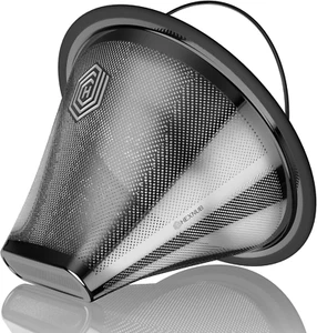 HEXNUB Reusable #4 Coffee Filter for Technivorm Moccamaster KBGV, KBT - Stainles - Bild 1 von 12