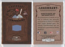 2005 Donruss Classics Legendary Players Lumberjacks Jerseys /25 Lou Brock HOF