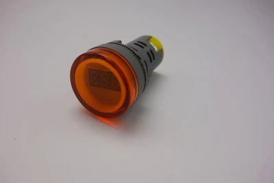 1pc 22MM Yellow AC 50-500V 3 digital LED Voltmeter Voltage meter Pilot Light typ - Image 1 of 4