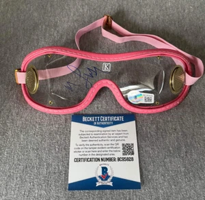 MIKE SMITH AUTOGRAPH HORSE RACING JOCKEY GOGGLES JUSTIFY BECKETT BC95828 - Picture 1 of 1