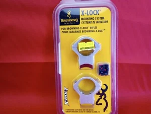 Browning X-Lock Integrated Scope Mounts 1" Silver Low Height Aluminum 12507 - Picture 1 of 4