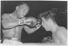 Sandy Saddler Boxing Against Lulu Perez 1955 Old Boxing Photo