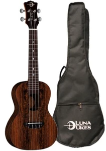 Luna Ukulele Crescent Caidie Concert Ukulele w/Bag, UKE EX CAIDIE - Picture 1 of 6