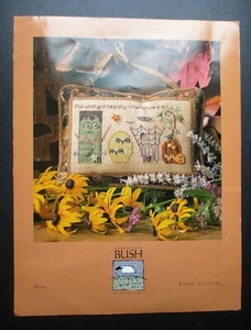 2004 SHEPHERD'S BUSH Howling Happy Halloween Counted Cross Stitch Pattern - Picture 1 of 3