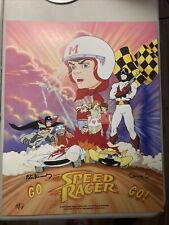Go Speed Racer Go II Poster Framed Signed Animation Peter Fernandez Corrine Orr