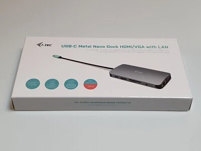 I-Tec USB-C Metal Nano Dock (C31NANODOCKVGAPD) 8595611703331_0,2_6 - Bild 1 von 4