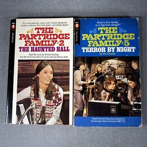 Partridge Family #2 & #5 Haunted Hall & Terror By Night 1971 Paperback Book Lot - Picture 1 of 16