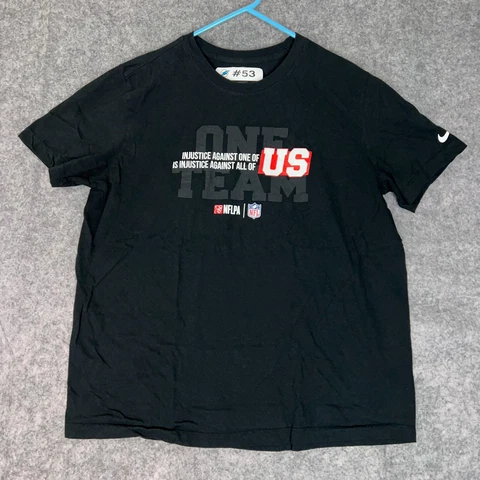 NFL Mens Shirt Extra Large Black White Nike Football Team Issued Miami Dolphins Cover