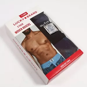 Lucky Brand Confezione da 3 Boxer Tessuto Cotone Super Morbido Taglia XL (40-42) - Foto 1 di 3