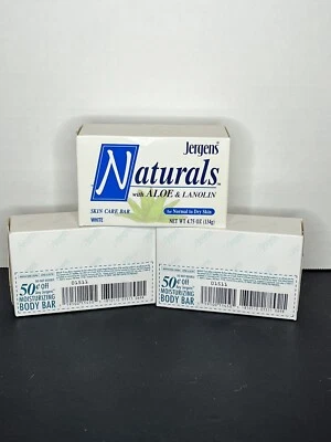 Jergens Natural Bar Soap Aloe & Lanolin 4.75 oz & 2 Moisturizing Body Bar 4.75oz - Image 1 of 4