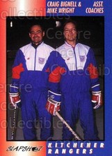 1994-95 Kitchener Rangers #36 Craig Bignell, Mike Wright