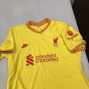 Liverpool Football Soccer Jersey Shirt Youth Large Yellow Red LFC Nike Auth Tag - Picture 1 of 14