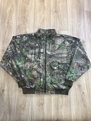 Y2K Cabelas Realtree Camuflada Cremallera Completa Chaqueta de Bombardero Caza Pesca Para Hombres XL Regular Foto 1 de 4