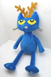 Kohl's Cares Pete The Cat Reindeer Antlers Christmas 18" Plush Stuffed Toy 2024 - Picture 1 of 7