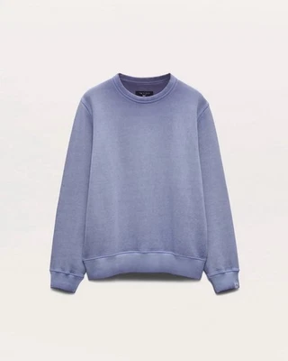 Rag & Bone Damon Vintage Terry Sweatshirt In Heron Blue XS - Image 1 of 4