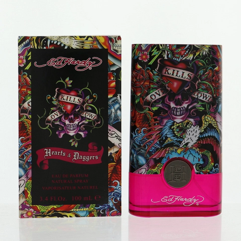 Ed Hardy Hearts & Daggers para mujer 3,4 OZ eau de parfum caja de spray Foto 1 de 1