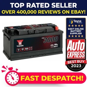 Battery fits LAND ROVER DEFENDER DISCOVERY 04 to 18 Yuasa 017 800A 90Ah Quality - Picture 1 of 4