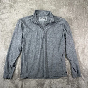 Straight Down Pullover Sweater Mens Large Quarter Zip Embroidered Logo Golf - Picture 1 of 8