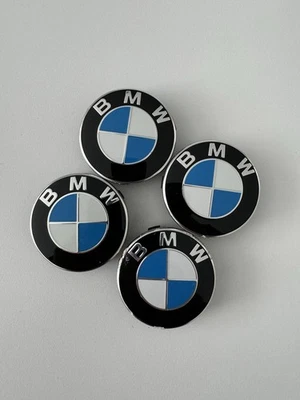 Original BMW 55mm Nabenkappen Nabendeckel Felgendeckel Radnabendeckel Emblem G20 - Bild 1 von 2