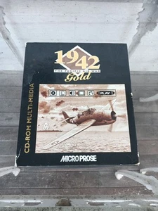 1942: The Pacific Air War Gold w/ Manual PC CD Vintage flight sim game Big Box - Picture 1 of 5