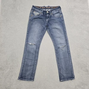 Rock Revival Jeans Herren 29X30 Blau Layne Bootcut Relaxed Dark Wash Distressed - Bild 1 von 24