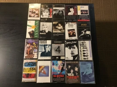 1980's Pop New Wave Cassette Lot of 20 Diff Tapes U2 Duran Duran INXS Madonna - Imagem 1 de 4