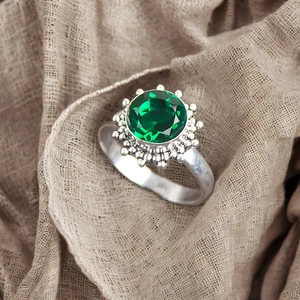 Chrome Diopside Gemstone 925 Sterling Silver Ring Handmade Jewelry GiftValentine - Picture 1 of 2